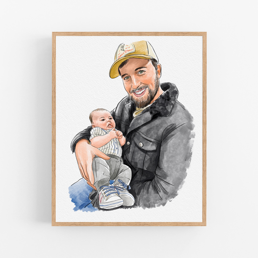 Watercolor Painting from Photo, Custom Detailed Portraits from Photo, Personalized Couples Portrait, Gifts for the Couple