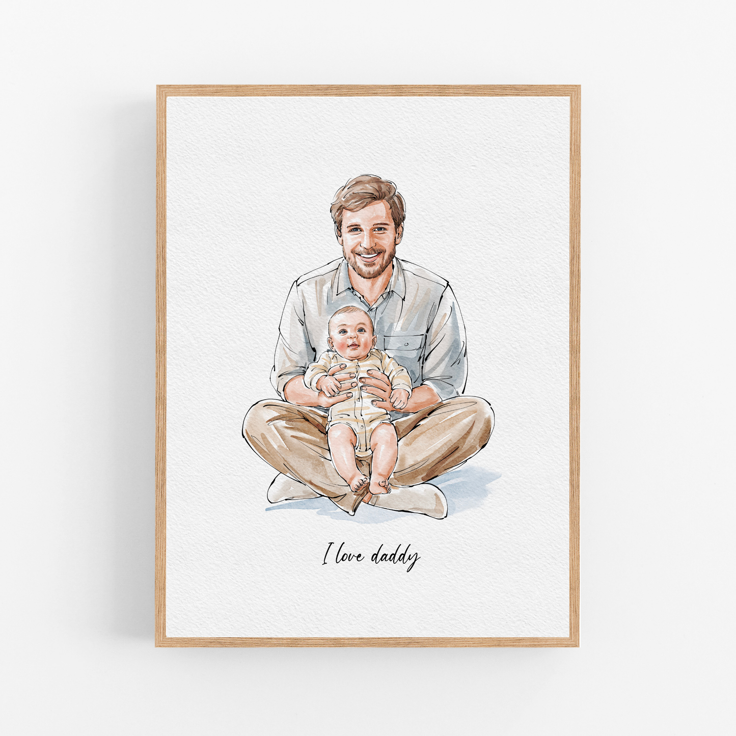 Watercolour Line People Portrait, Pen and Ink Drawing, Gifts For The Couple, Personalised Art, Custom family portrait